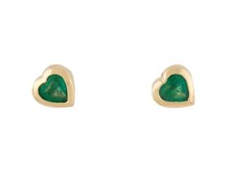 Logan Hollowell Emerald Studs