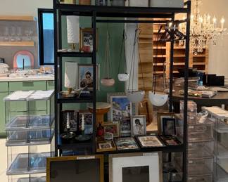 Watercolor Paintings, Vintage Frames, Hanging Pots