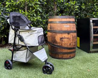 Dog Stroller Jack Daniels Barrel