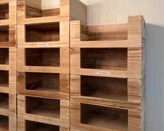 Stackable Wood Bins