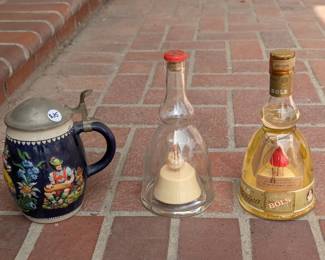 Bols ballerina bottles and stein