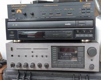 Stereo amp, laserdisc, suround amp