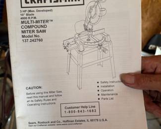Craftsman Multi-miter Compounder Miter Saw