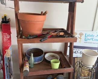 Vintage Shelf Plant stands and more