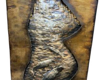 metal art signed MCM