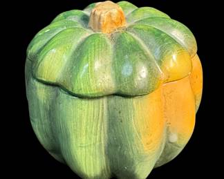 acorn squash pottery dish