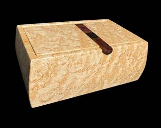 Hand made burled wood box