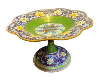 cloisonné footed bowl