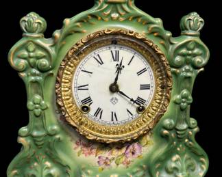 porcelain mantel clock