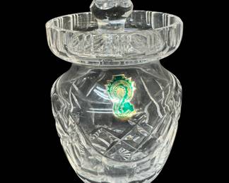 Waterford lidded candy jar