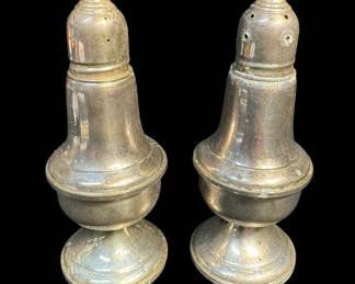 sterling silver salt and Pepper shakers