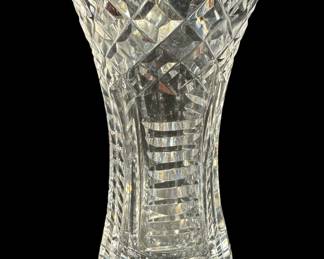 cut crystal vase