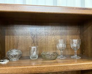 Stuart Shaftesbury Rose Bowl & Lid and Assorted Glasses & Goblets
