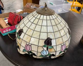 Tiffany Style Stained Glass Chandelier Lamp