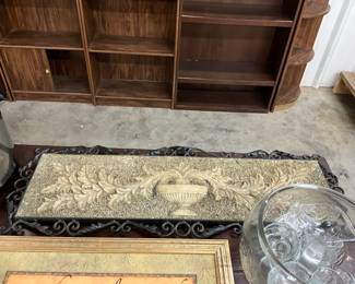 Cast Iron or Wrought Iron Frame Wall Hanging 