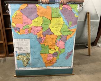 School Pull-Down Map of Africa