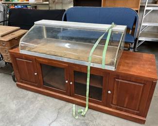 Countertop Display Case - TV Stand Cabinet