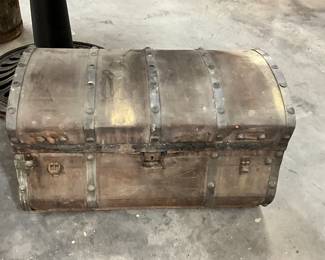 Wooden Half Round Top Storage Box/Trunk