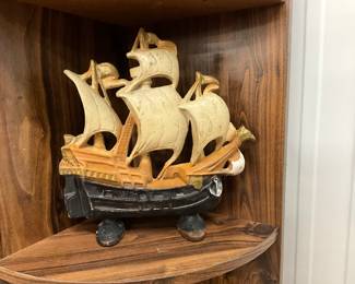 Cast Iron Nautical / Pirate Ship Door Stop