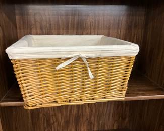 Lined Wicker Basket