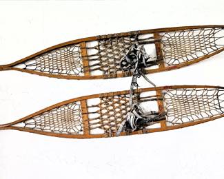 Vintage huron snowshoes