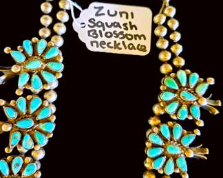 Zuni Squash Blossom Necklace