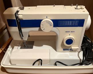 White sewing machine
