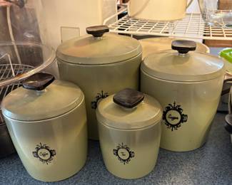 Vintage cannister set