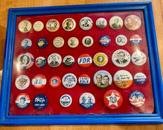 Vintage Campaign Buttons FDR, Kennedy, Truman and More