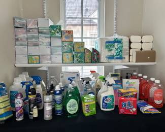 Cleaning Supplies, Tissues, etc