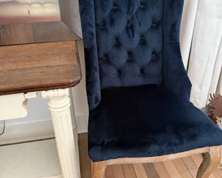 Blue Velvet Chairs. $200 pair
