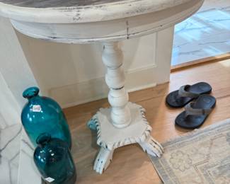 2 Painted distressed table now $75 ea