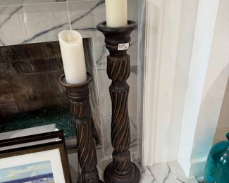 Pair of Candle Holders $20