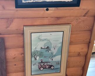 Pat Buckley Moss Michigan Memories Framed Art