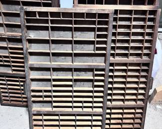 Antique Printers Trays