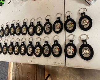 Officially Licensed Nascar leather key chains