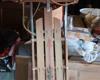 sled by American flyer and a second smaller one not pictured