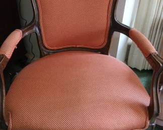 A better view of Salmon colored chair
