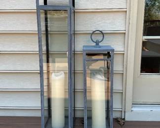 Restoration Hardware outdoor lanterns
