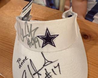SAM HURD and CHRIS CANTY Autographed Sun Visor