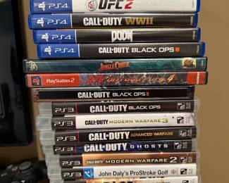 Vintage PS3 and PS4 Games