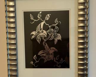 Metal Scraped Floral Art by CLINT YAWS