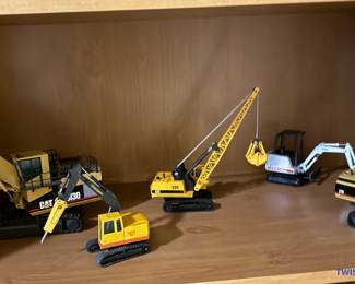 Collection of Diecast Construction Vehicles/Equipment