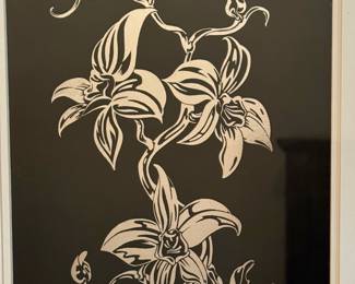 Metal Scraped Floral Art by CLINT YAWS