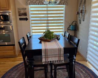 Distressed Wood High Top Table and Chair Set