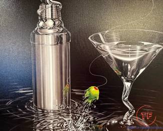 MICHAEL GODARD "Marlin Martini" Signed Limited Edition Giclee