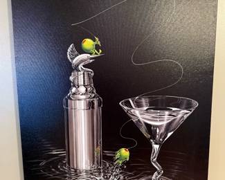 MICHAEL GODARD "Marlin Martini" Signed Limited Edition Giclee