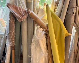bolts of designer fabric