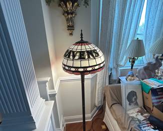 Ravens Tiffany Style Lamp- set of 2