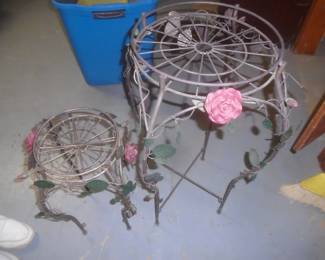 Iron plant stands